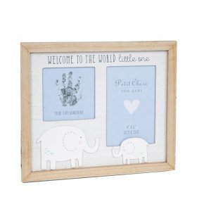 Petit Cheri Hand Print & Photo Frame - Blue