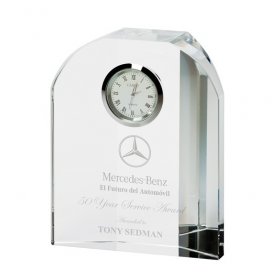 Prestige Crystal Clock 12cm