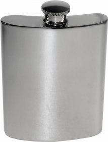 Hip Flask Pewter Plain 6oz