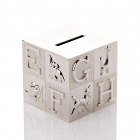 Bambino Silverplated Money Box - A B C