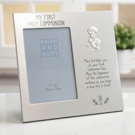 Faith & Hope Aluminium 1st Communion Frame - Boy 4