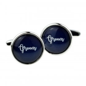 Cufflinks - Navy Blue Groom