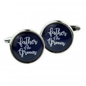 Cufflinks - Navy Blue Father of the Groom