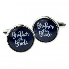 Cufflinks - Navy Blue Brother of the Bride