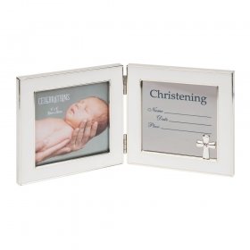 Data Hinged Photo Frame - Christening 4