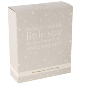 Bambino Keepsake Box With Drawers - Twinkle Twinkle