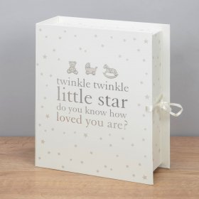 Bambino Keepsake Box With Drawers - Twinkle Twinkle