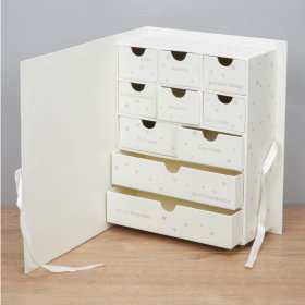 Bambino Keepsake Box With Drawers - Twinkle Twinkle