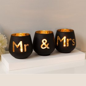 Always & Forever 'Mr & Mrs' Tealight Holders  