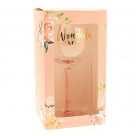 Peaches & Cream Gin Glass - Mum