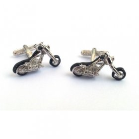 Cufflinks - Hardtail Chopper with V-Twin Engine