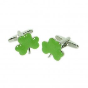 Cufflinks - Green Shamrock