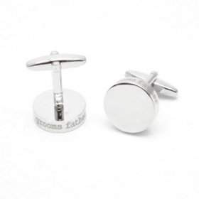 Cufflinks - Laser Edged Grooms Father Wedding