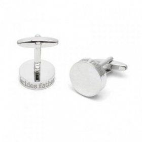 Cufflinks - Laser Edged Brides Father Wedding