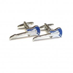 Cufflinks - Guitar Blue, High Detail