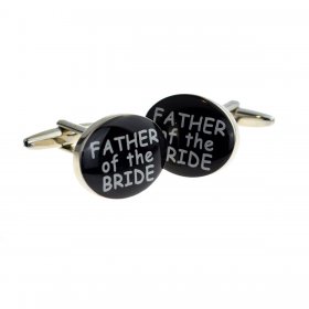 Cufflinks - Black Oval Father of the Bride