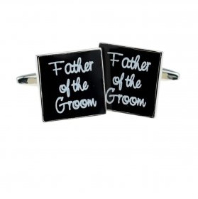 Cufflinks - Black Square Father of the Groom