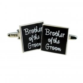 Cufflinks - Black Square Brother of the Groom