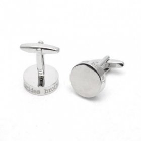 Cufflinks - Laser Edged Brides Brother Wedding