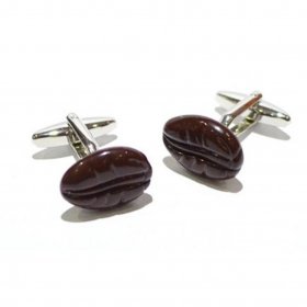 Cufflinks - Coffee Bean