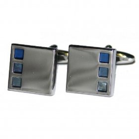 Cufflinks - Blue Squares