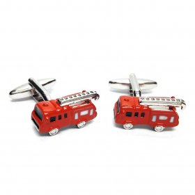 Cufflinks - Fire Engines Red