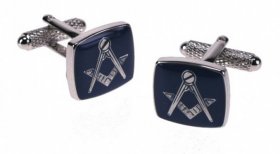 Cufflinks - Masonic Blue