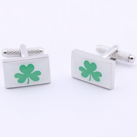 Cufflinks - Green Shamrock