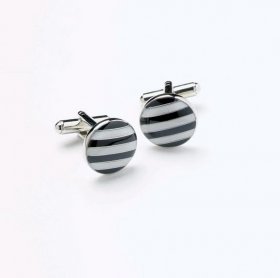 Cufflinks - Black White Humbug