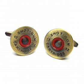 Cufflinks - Brass Shotgun Cap