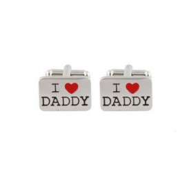 Cufflinks - I Heart Daddy