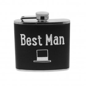 Wendy Jones Blackett PU Hip Flask - Best Man 