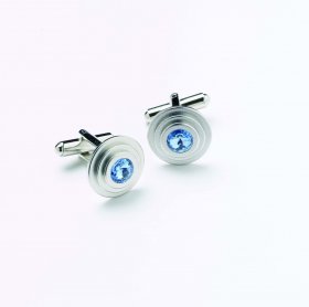 Cufflinks - Light Sapphire Crystal