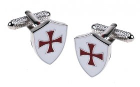 Cufflinks - Knights Templar Shield